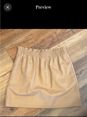 J. Crew Tan Mini Skirt